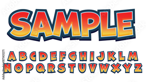 Superhero Comic 3D Text Effect