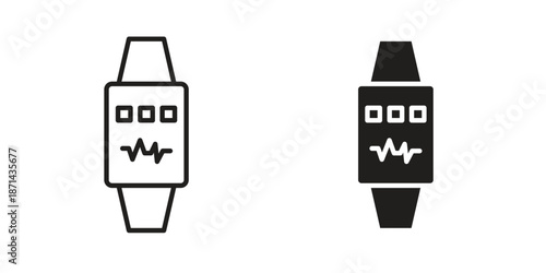 Smartwatch icons logo design, Pictogram Icons