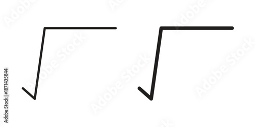 Square root icons logo design, Pictogram Icons