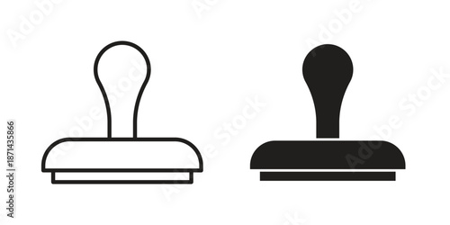 Stamp icons logo design, Pictogram Icons