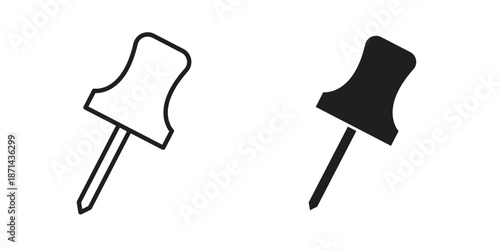 Thumbtack icons logo design, Pictogram Icons