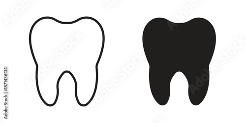 Tooth icons logo design, Pictogram Icons