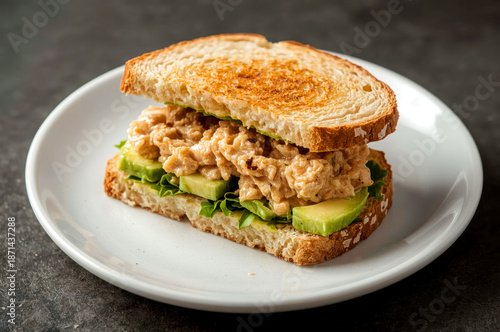 Tuna and avocado sandwich