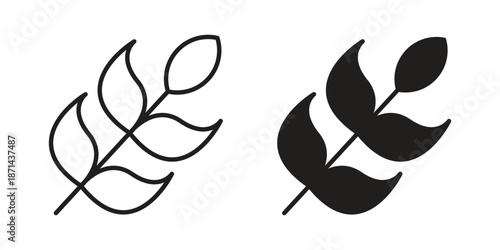 Wheat icons logo design, Pictogram Icons