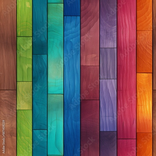 Rainbow wood planks seamless pattern, rainbow wood texture pattern, colorful wood plank pattern, wooden background, wood texture, wood digital paper