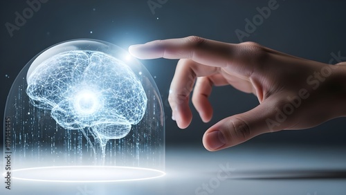 Human Interaction with Artificial Intelligence Brain