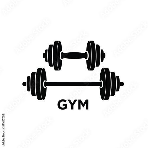 Dumbbells and barbells arranged neatly in a gym environment illustrating fitness and strength training equipment