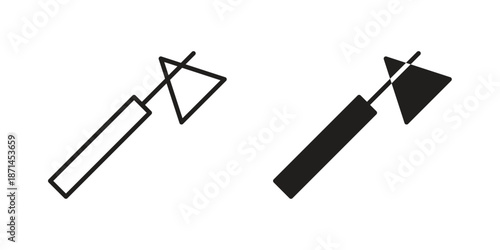 reflex hammer icons on white background. Line vector sign, symbol for web and mobile