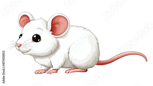 Adorable Cartoon Mouse Illustration for Designs and Projects