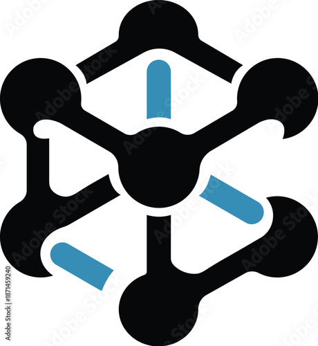 Modern abstract digital strategy logo for consulting and corporate business identity