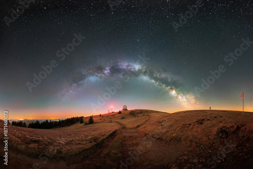 Milky Way over the Wasserkuppe: Astrophotography in the Rhön Mountains, Germany