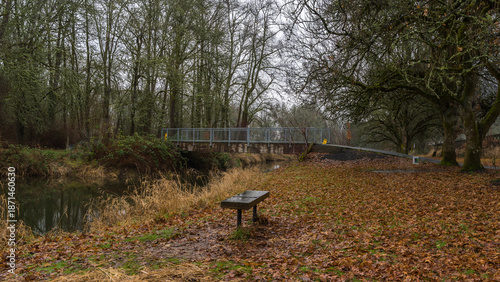 Rainy Day at Trojan Lake State Park at Trojan Nuclear Facility, near Rainier, Oregon	