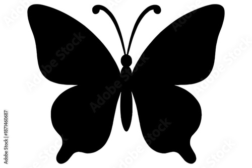 butterfly vector illustration,
Flat Butterfly Icon, Simple Insect Vector Design