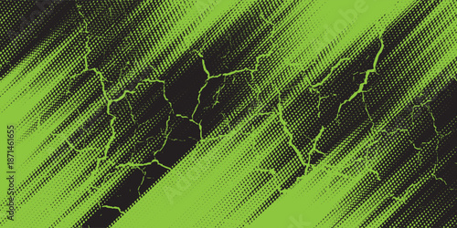 light green black brush wrap car sticker pattern abstract banner sporty lines black light green color combination grunge brush pattern racing motorsport design, eps 10