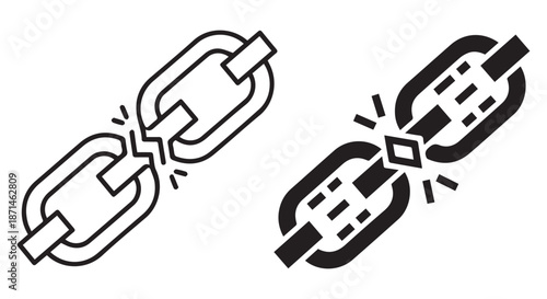 Breaking free from constraints with shattered chain links