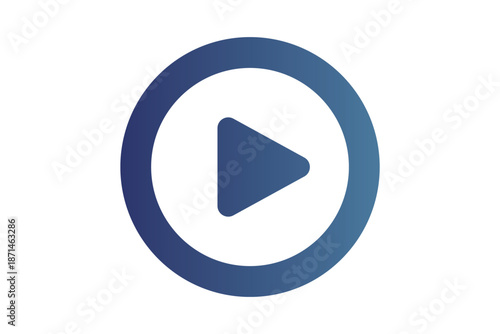 Black play button icon with white triangle symbol representing media playback or start, used in video and audio interfaces. play icon button. Play Button Icons in gradient Solid and Outline icons eps