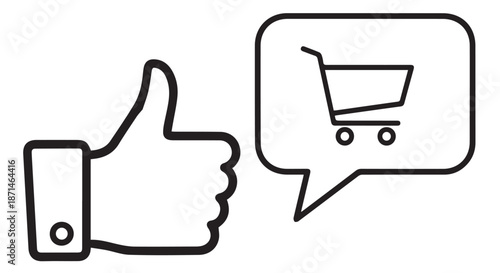 Thumbs up for online shopping cart approval