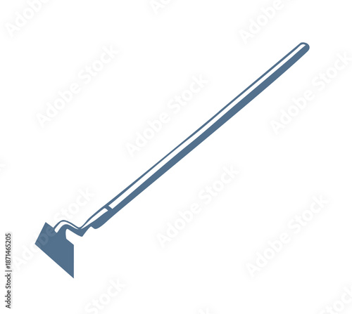 Vector drawing. Garden hoe sign