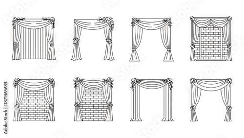 Elegant Draped Archway and Curtain Designs for Events and Interiors