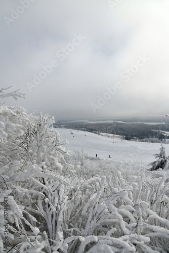 Rodeln auf der Wasserkuppe in der schönen Rhön