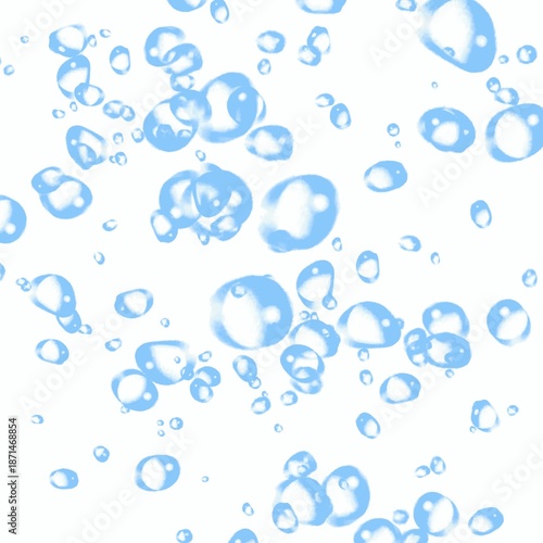 blue water bubbles