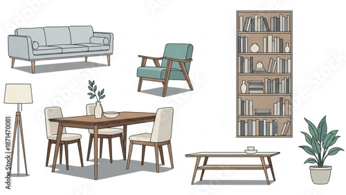 furniture in vector form