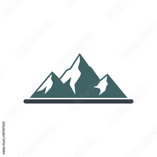 Scenic mountain landscape with serene atmosphere, showcasing peaks and valleys under a clear sky