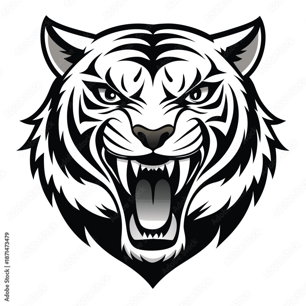 Fototapeta premium lion head vector
