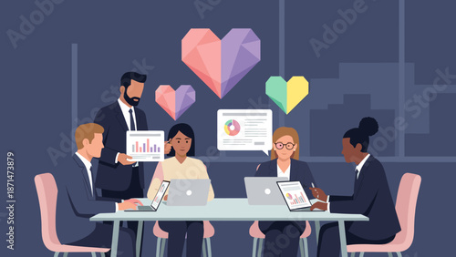 A professional man in a suit sitting in a modern pink chair, conveying a sense of comfort and style in a business setting.