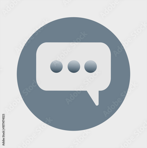 Chat Message Typing Bubble Icon