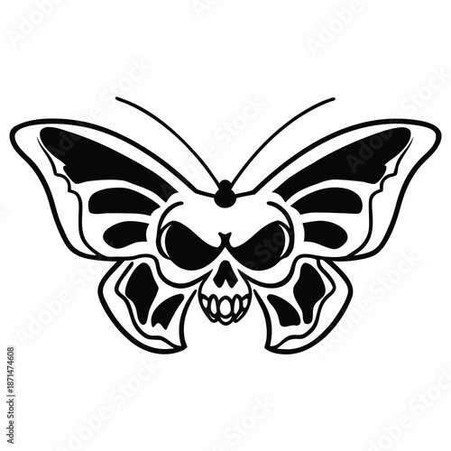 butterfly tattoo vector