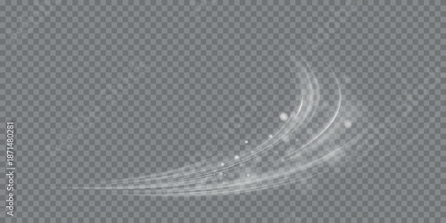 Cold winter wind texture. Holiday vector blizzard. Christmas effect of a cold blizzard. Vector PNG.
