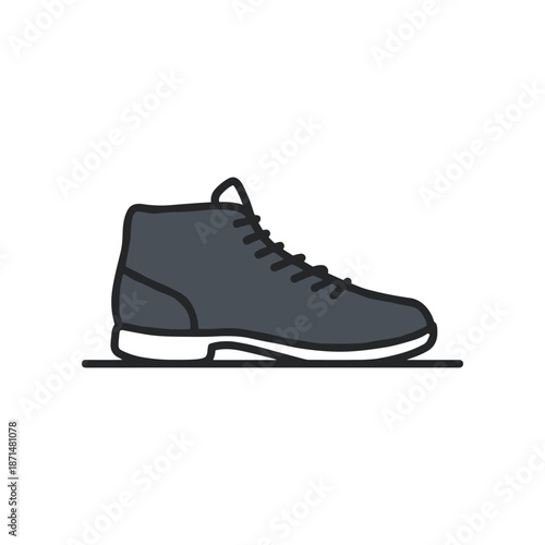 Stylish athletic shoe design on a minimalist background, showcasing modern footwear trends