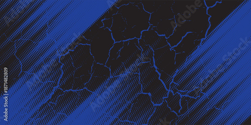 light blue black brush car wrap sticker pattern abstract banner sporty lines black light blue grunge color combination brush pattern racing motorsport design, vector illustration.