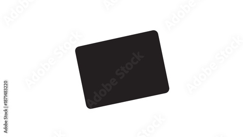 Black Rectangle on White Background