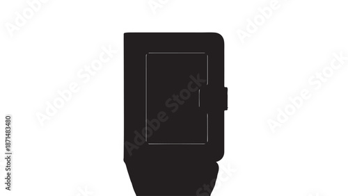 Black Light Switch on White Background