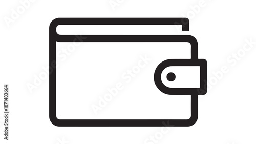 Wallet Icon with Flap