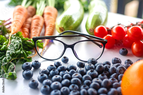 Fotografie Foods containing lutein on a beautiful background
