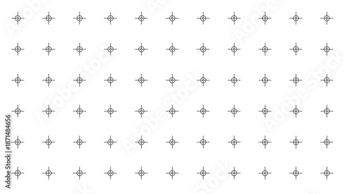 Technical grid background with precise crosshair and target symbols