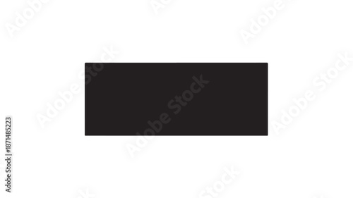 Black Rectangle on White Background
