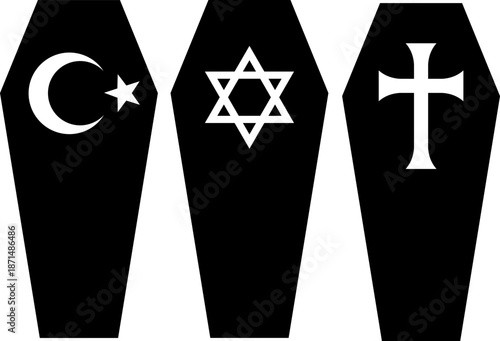 Coffins with Religious symbols