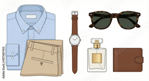 Men's Fashion Essentials Stylish Apparel, Accessories, and Personal Care Items