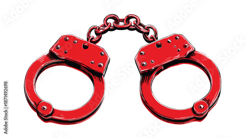 Professional Anti Criminal Sign on White Background Vector Illustration