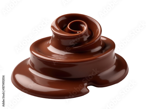 A chocolate fountain with melted chocolate on top, great for parties and celebrations