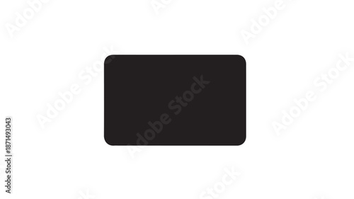 Black Rectangle on White Background