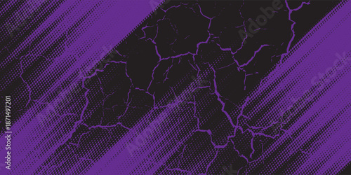 purple black brush wrap car sticker pattern abstract banner sporty lines black purple grunge color combination brush pattern racing motorsport design, Eps 10.