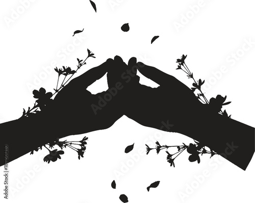 The power of love interconnected hearts in bloom