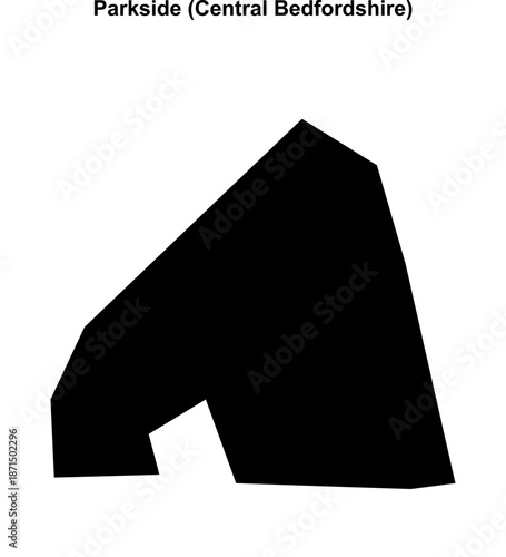 Parkside (England) blank outline map