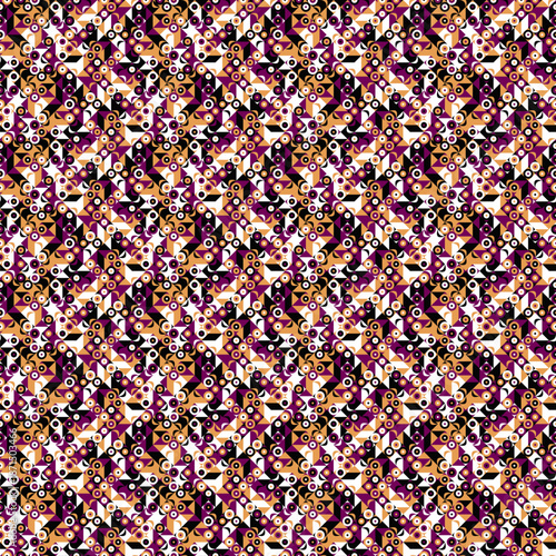 Geometric diagonal mosaic pattern background design