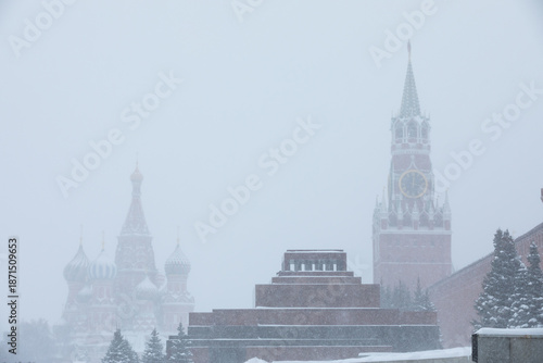 Moscow during the snowfall of January 9, 2026